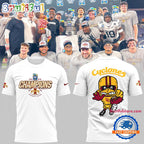 Iowa State Football Cyclone Strength All Over Print White Hoodie T-Shirt