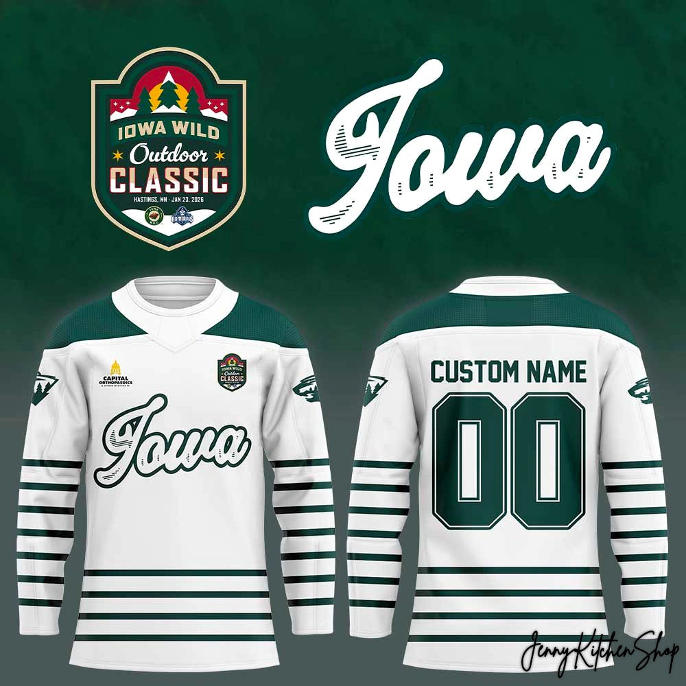 Iowa Wild Outdoor Classic 2026 Custom Hockey Jersey