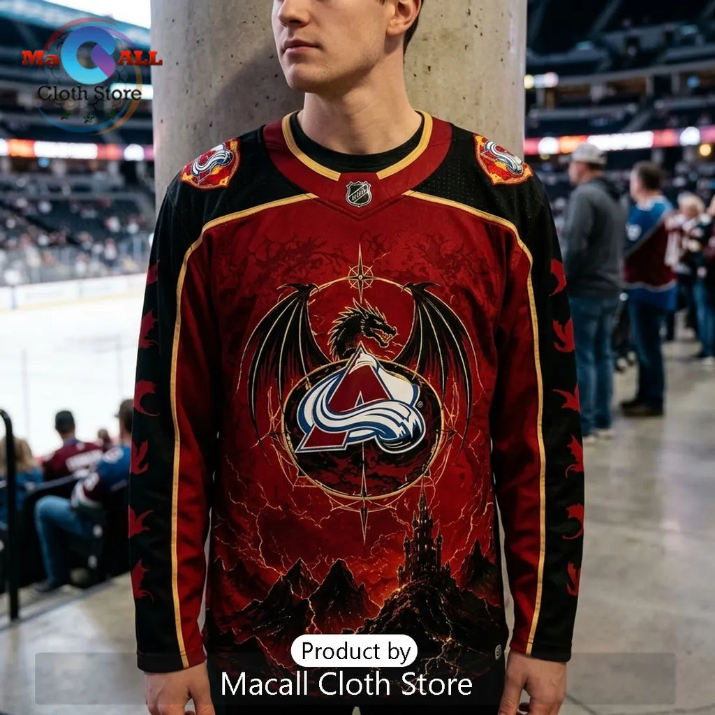 Iron Flame Colorado Avalanche Sorrengail Hockey Jersey 2026