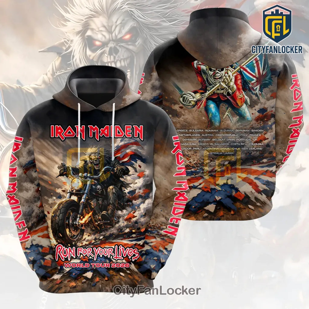 Iron Maiden 2026 World Tour Commemorative 3D T-Shirt