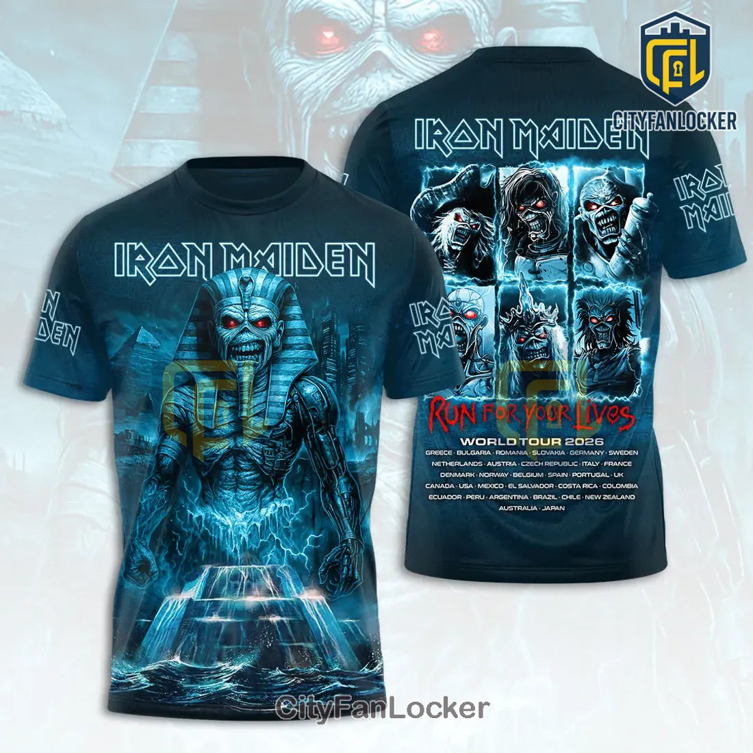 Iron Maiden 2026 World Tour Eddie T-Shirt