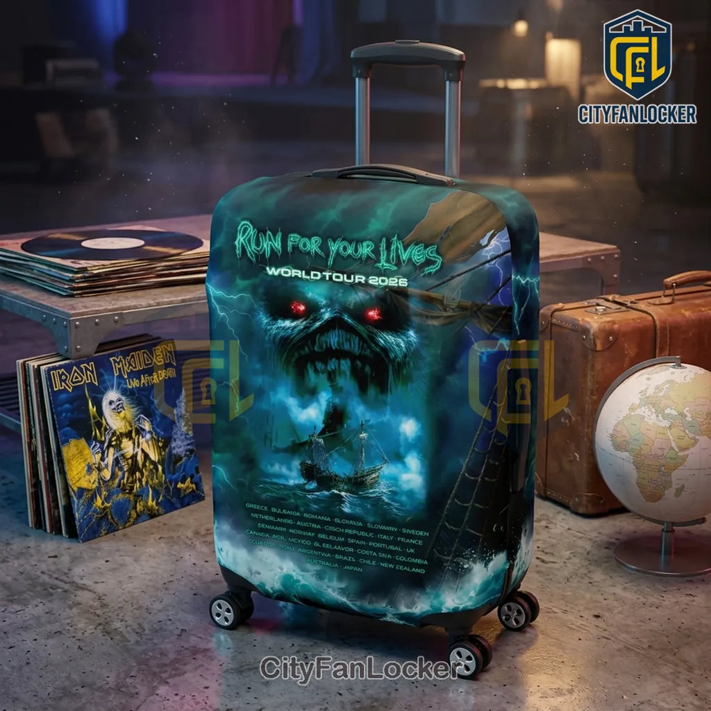 Iron Maiden Eddie Pirate 2026 World Tour Luggage Cover