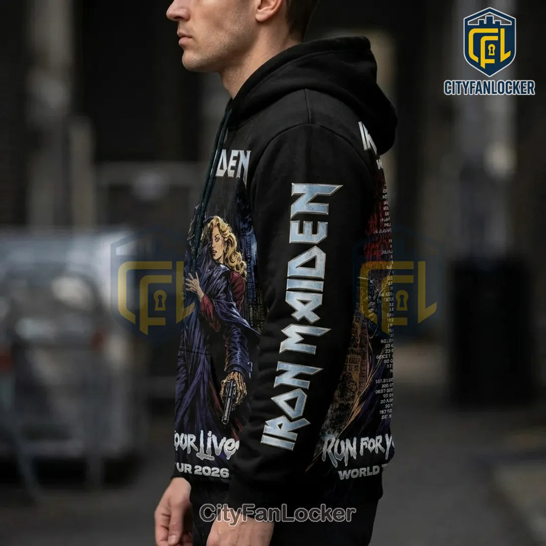 Iron Maiden Run For Your Lives 2026 Tour Hoodie
