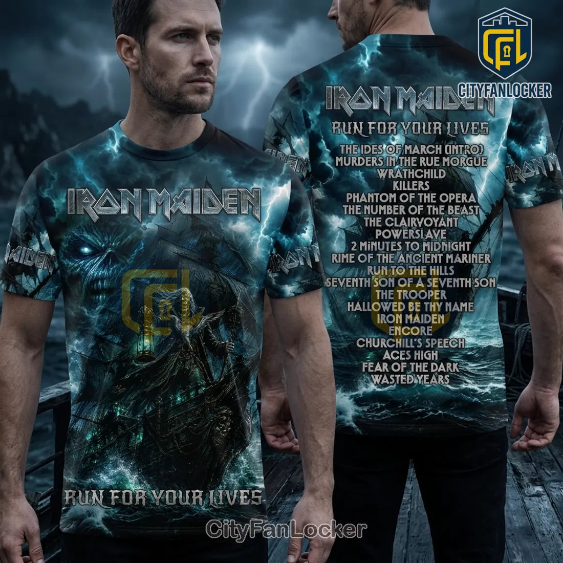 Iron Maiden Run For Your Lives Tour 2026 Band T-Shirt