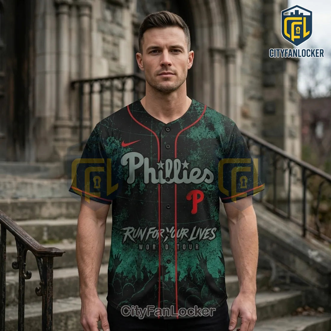 Iron Maiden x Philadelphia Phillies 2026 Tour Baseball Jersey