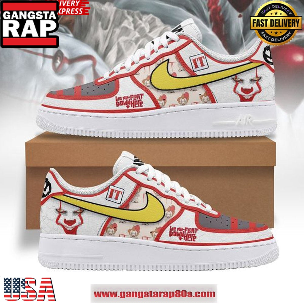 IT Clown Limited Edition Air Force 1 Running Sneakers Shoes