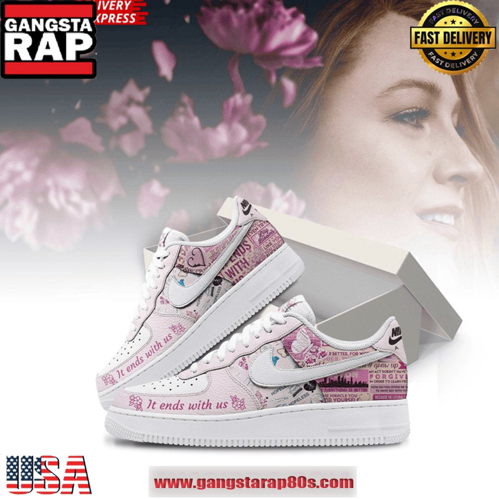 It Ends With Us Limited Edition Air Force 1 Running Sneakers Shoes