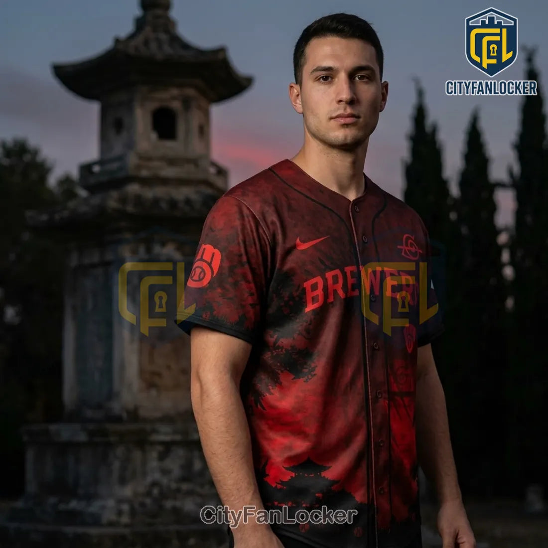 Itachi Uchiha x Milwaukee Brewers 2026 Edition Baseball Jersey