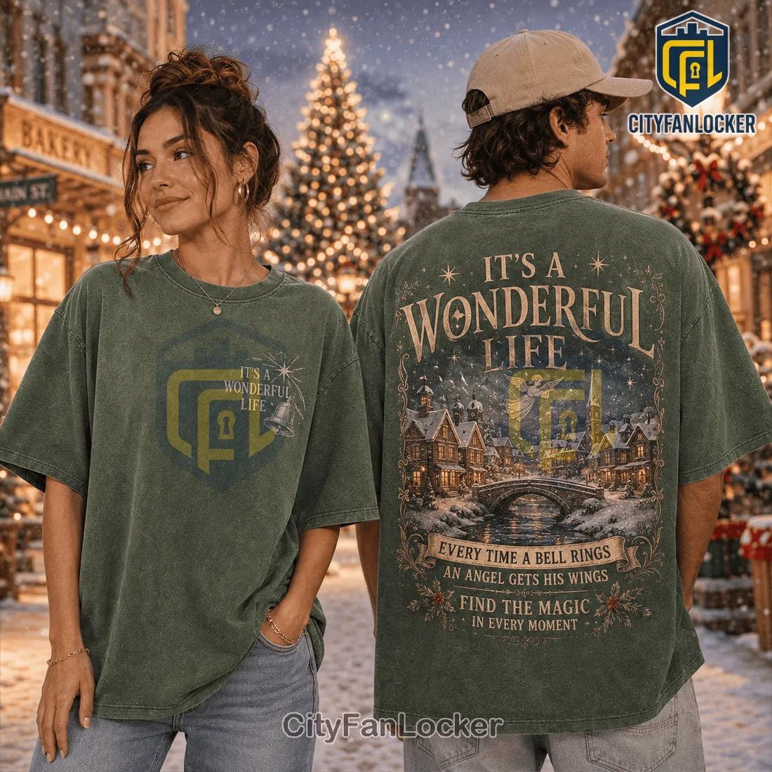It’s A Wonderful Life Vintage Green T-Shirt