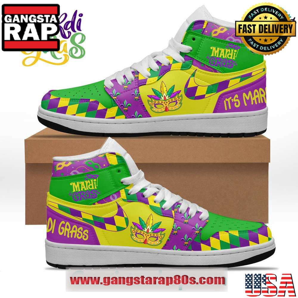 It’s Mardi Gras Limited Edition Air Jordan 1 Sneakers Shoes