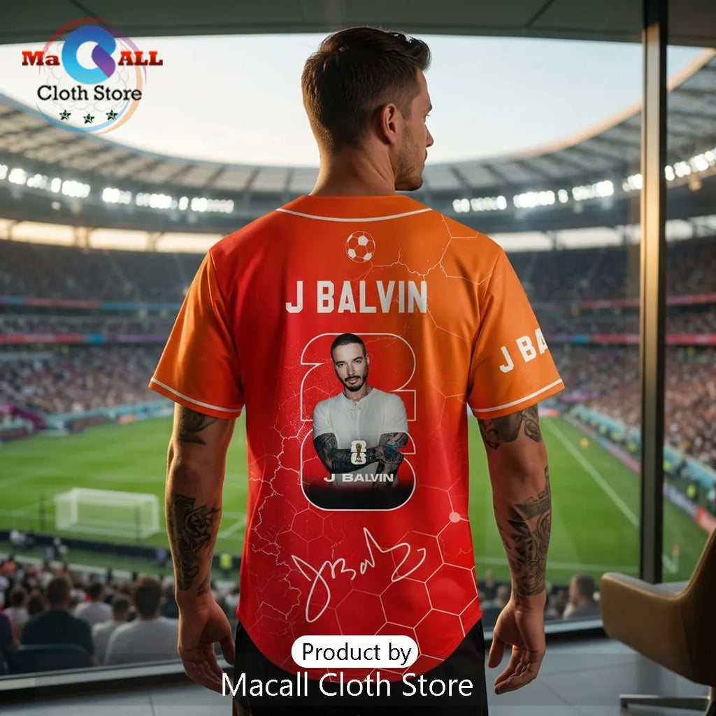 J Balvin x FIFA World Cup 2026 HexaPitch Ember Baseball Jersey