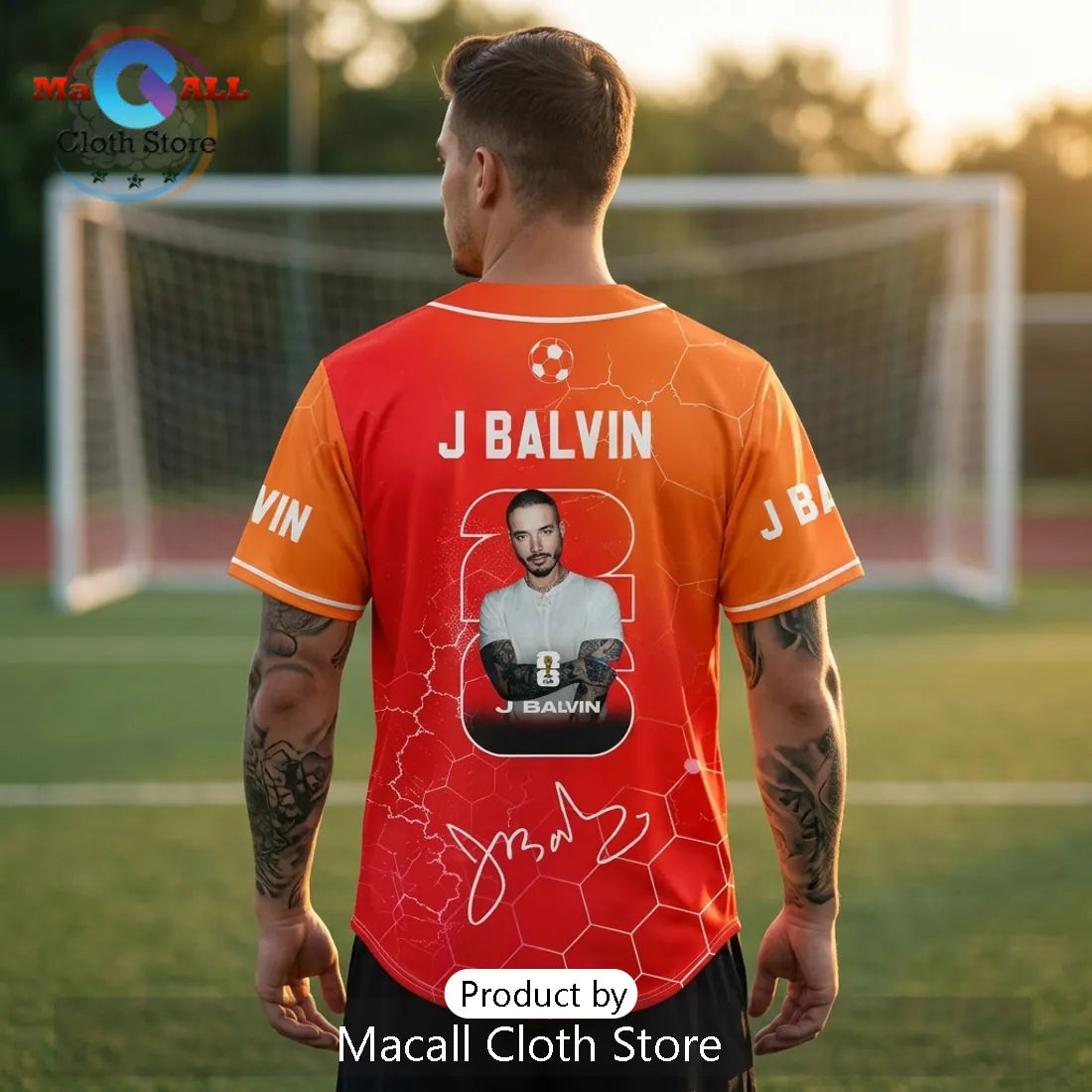 J Balvin x FIFA World Cup 2026 HexaPitch Ember Baseball Jersey
