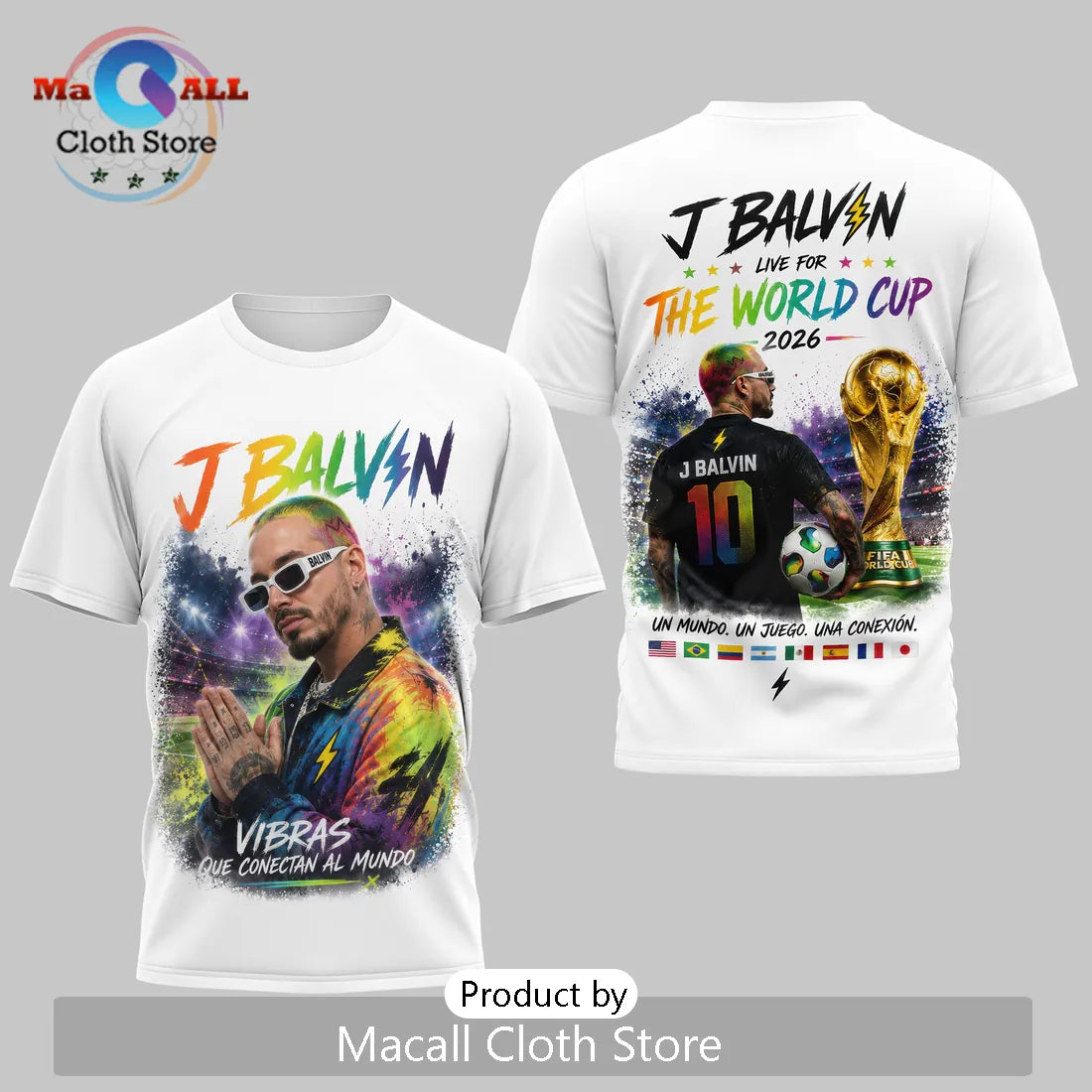 J Balvin x FIFA World Cup 2026 Live For The World Cup T-Shirt