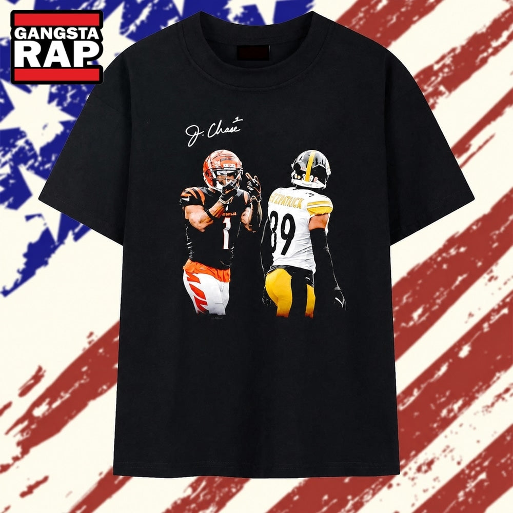 Ja’Marr Chase and Minkah Fitzpatrick NFL Signature T Shirt