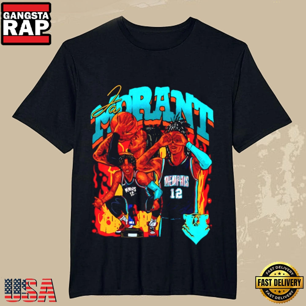 Ja Morant Memphis Grizzlies Basketball NBA Signature Style T-Shirt