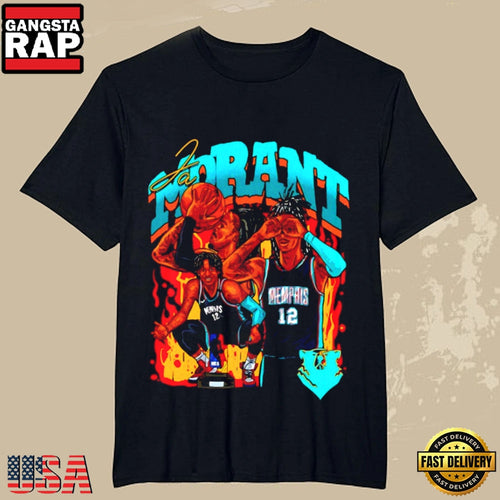 Ja Morant Memphis Grizzlies Basketball NBA Signature Style T-Shirt