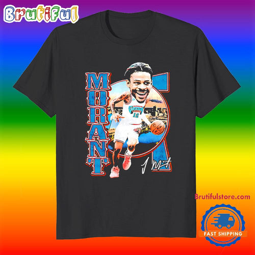 Ja Morant Memphis Grizzlies Big Head Signature T Shirt