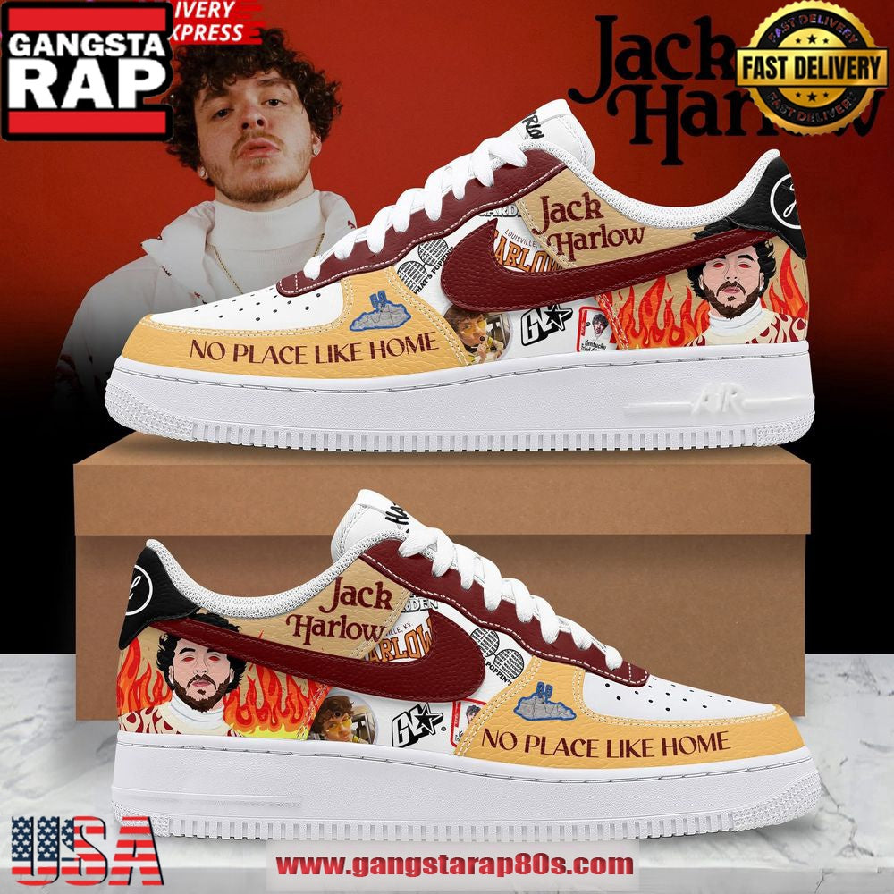 Jack Harlow No Place Like Home Limited Edition Air Force 1 Shoes Running Sneakers