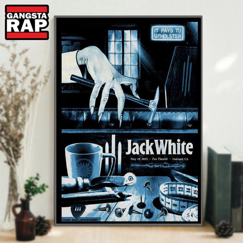 Jack White At Fox Theater In Oakland, CA On May 16 2025 Concert Poster Canvas Art