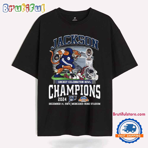 Jackson State Tigers Cricket Celebration Bowl Champions 2024 T Shirt