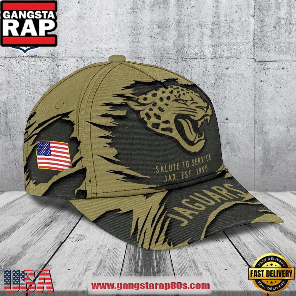 NFL Jacksonville Jaguars Salute to Service 2025 New Cap Hats
