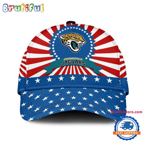 Jacksonville Jaguars American Flag Pattern Independence Day Baseball Cap