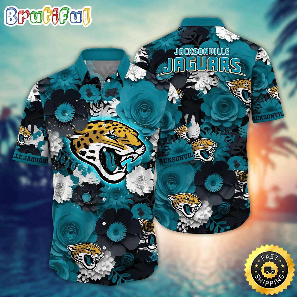 Jacksonville Jaguars Hawaii Shirt Flower Colorful Coastal Wear
