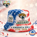 Jacksonville Jaguars NFL Ameica 250 Years Of Freedom Bucket Hat