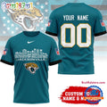 Jacksonville Jaguars NFL Game Day Skyline Names Limited Edition 3D Shirt