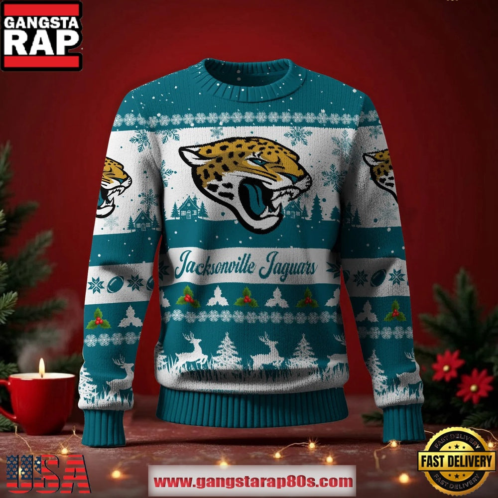 Jacksonville Jaguars NFL Holiday Spirit Ugly Christmas Sweater