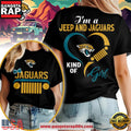 Jacksonville Jaguars NFL Jeep Girl Women’s Black 3D Shirt