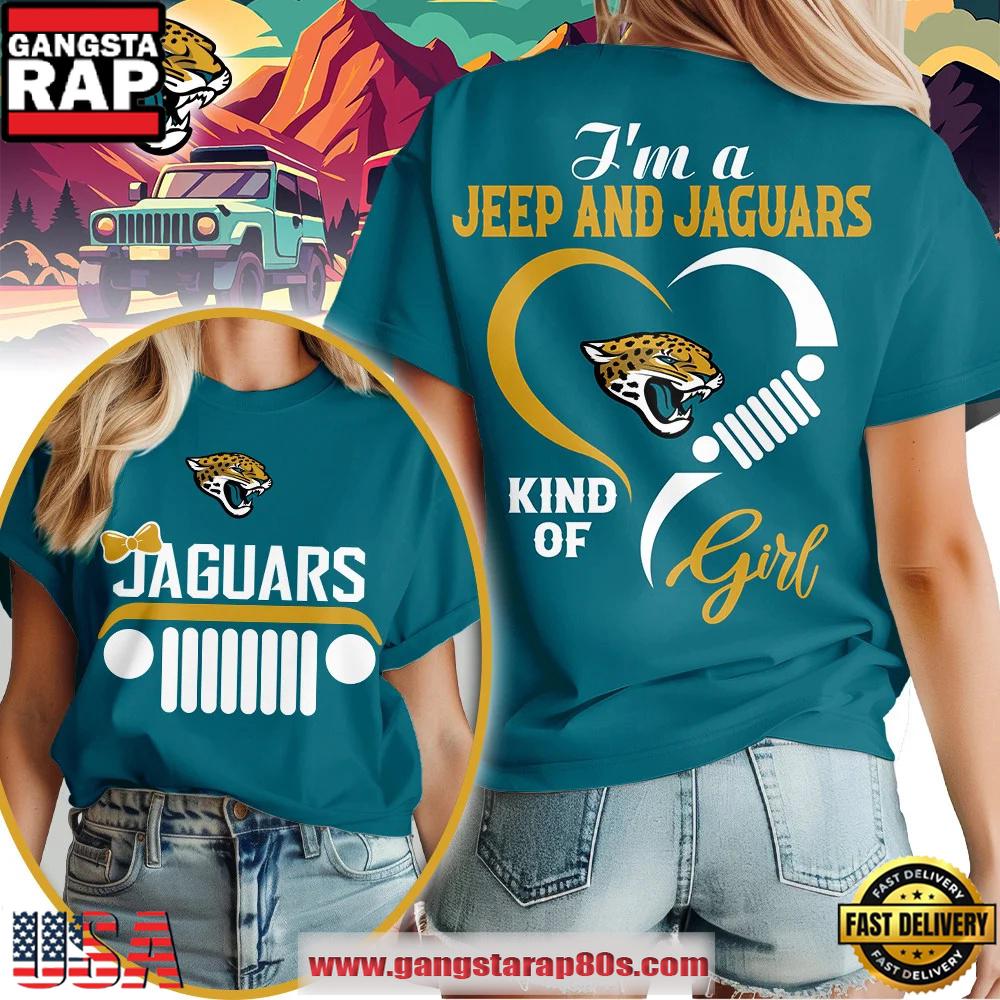 Jacksonville Jaguars NFL Jeep Girl Women’s T Shirt