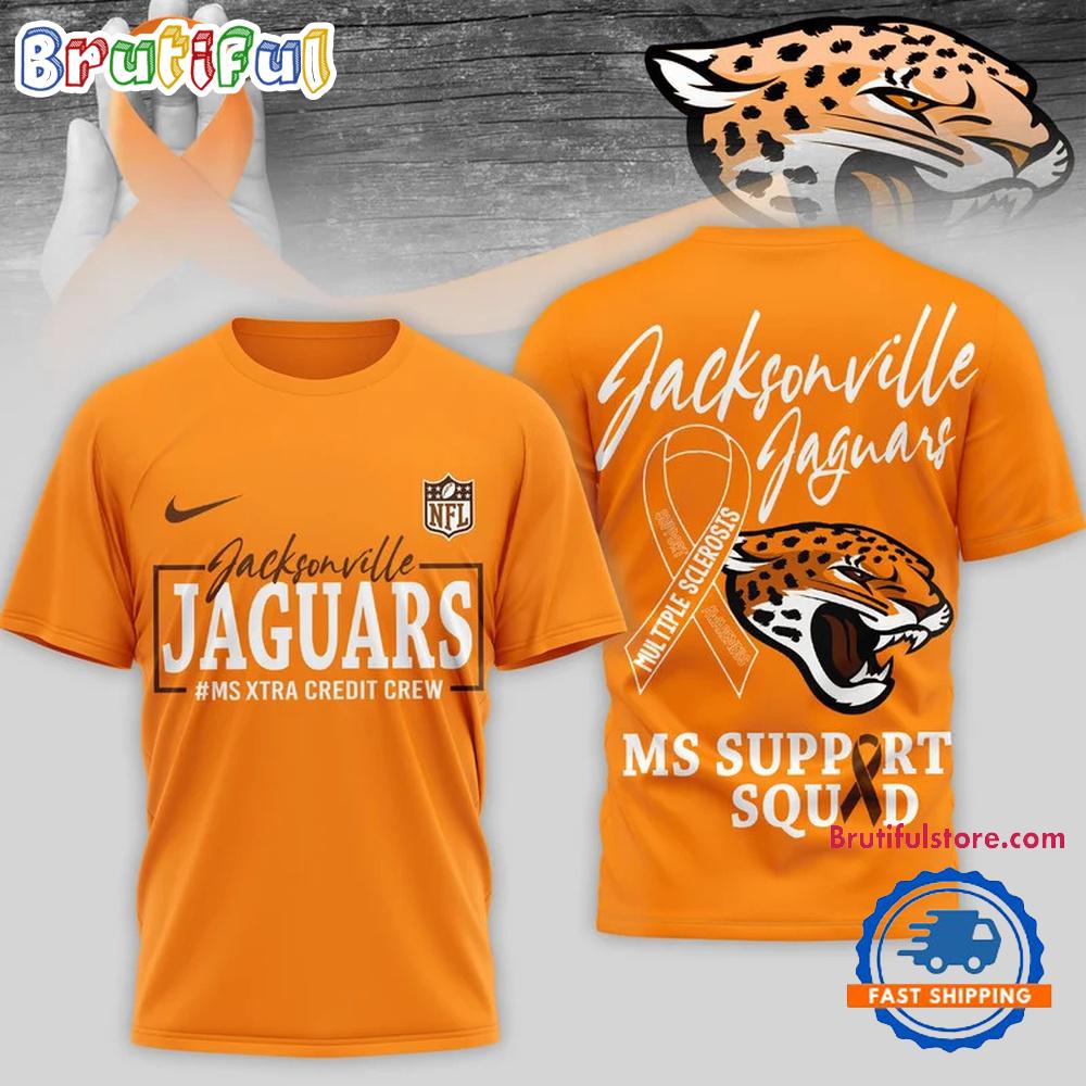 Jacksonville Jaguars NFL Multiple Scleross Support 3D T Shirt