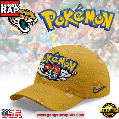 Jacksonville Jaguars NFL x Pokemon Unique Sports Design Cap Hats