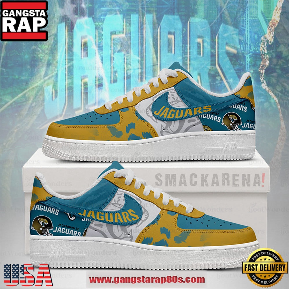 Jacksonville Jaguars Trending Football Sneakers NFL Air Force 1 Shoes