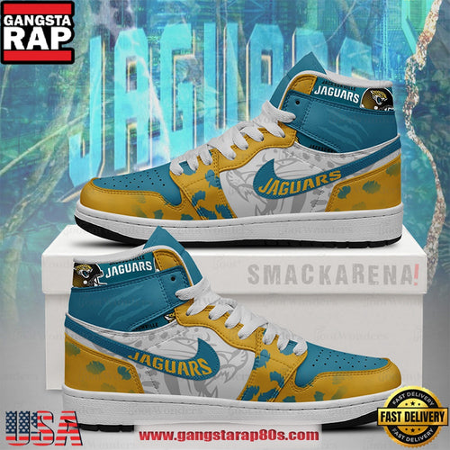 Jacksonville Jaguars Trending Football Sneakers NFL Air Jordan 1 Shoes