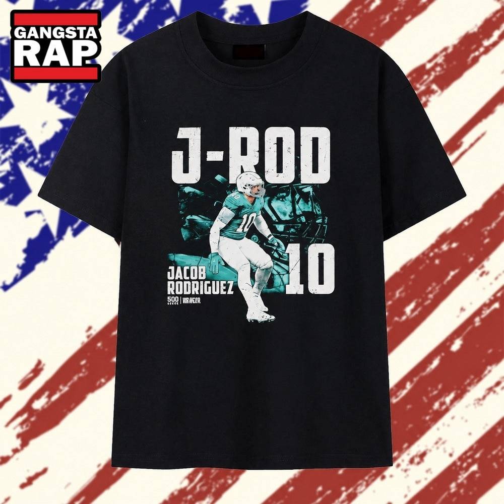 Jacob Rodriguez J Rod 10 Distressed NFLPA T Shirt