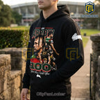 Jai Arrow South Sydney Rabbitohs 100 Games Black Hoodie