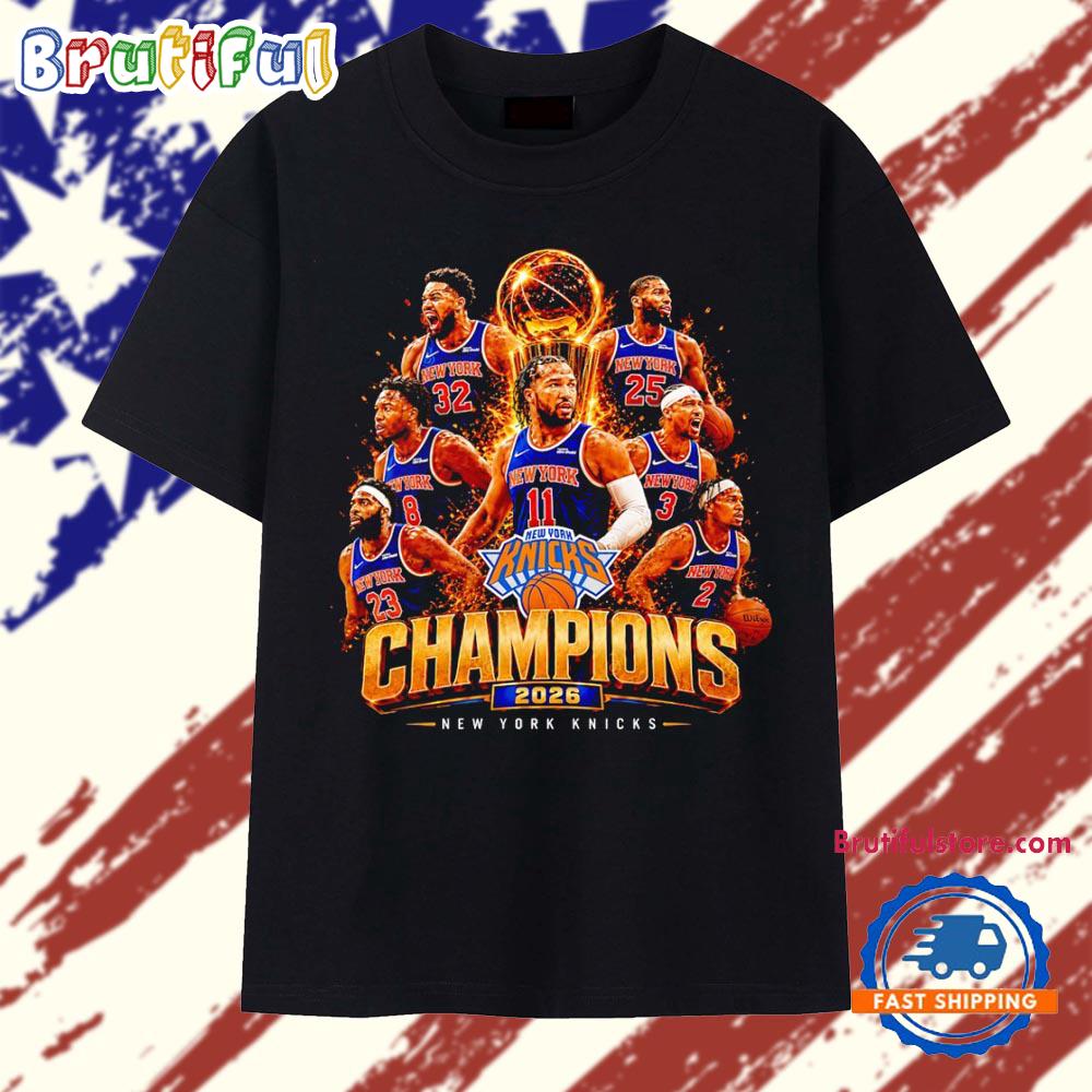 Jalen Brunson Karl Anthony Towns New York Knicks 2026 Champions T Shirt