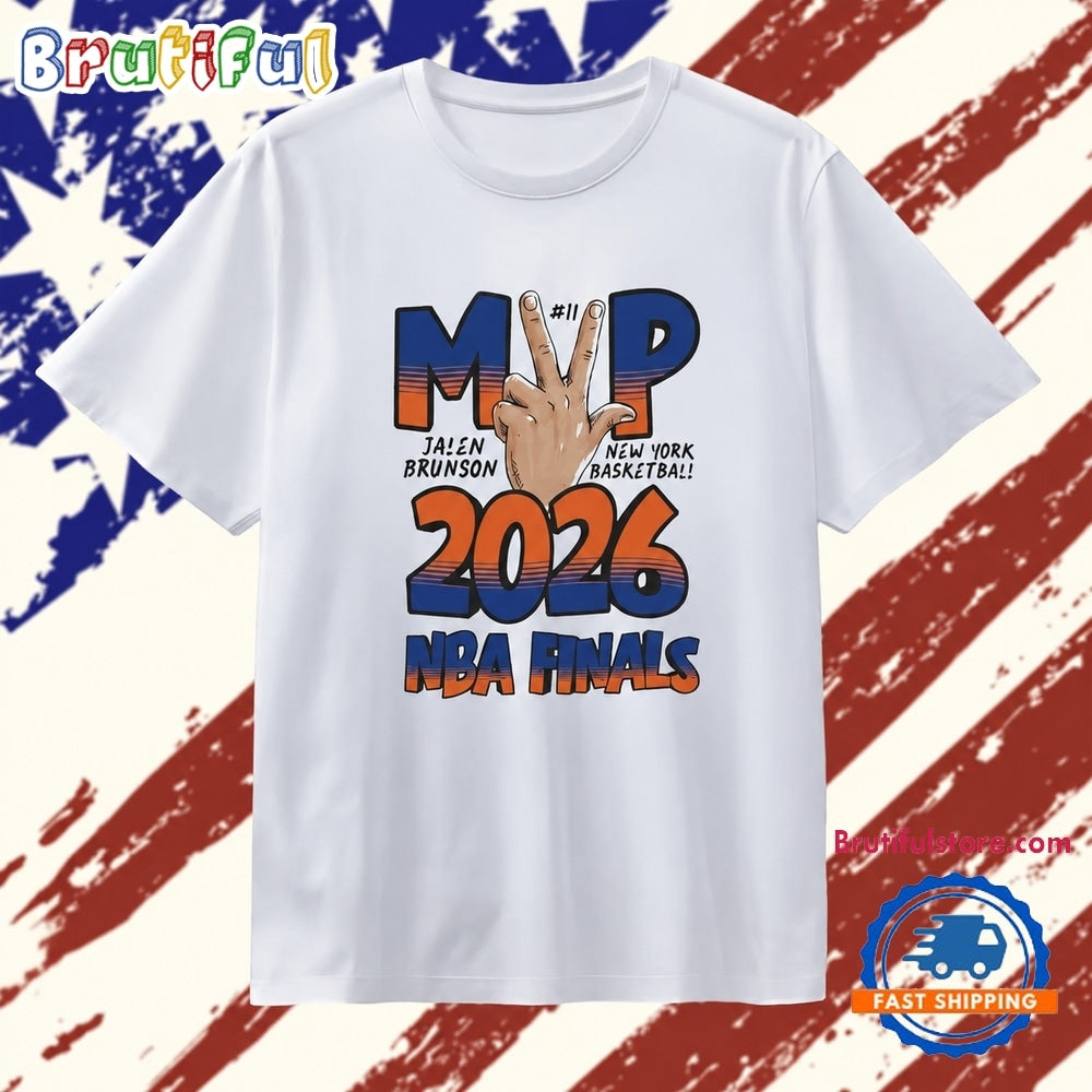 Jalen Brunson New York Basketball MVP 2026 NBA Finals T Shirt
