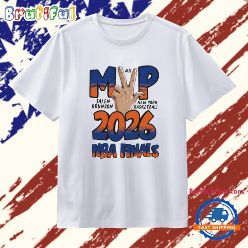 Jalen Brunson New York Basketball MVP 2026 NBA Finals T Shirt