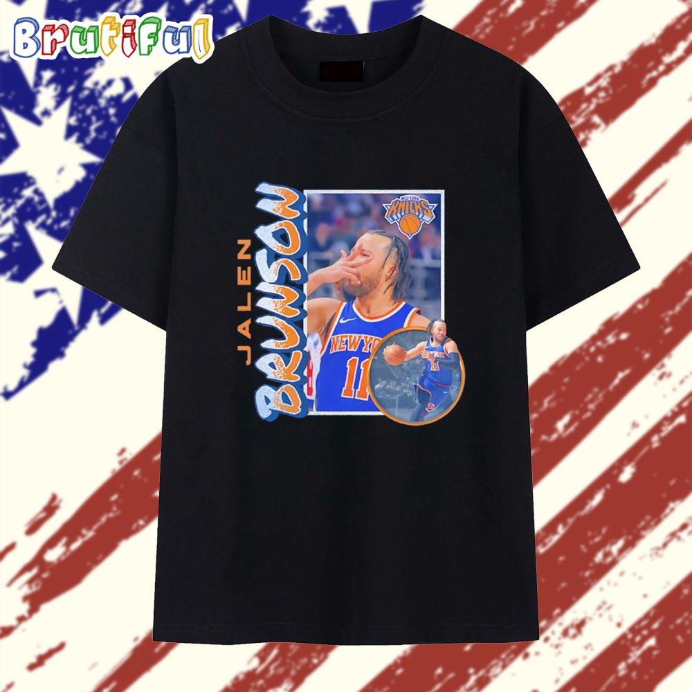 Jalen Brunson New York Knicks Player Graphic T Shirt