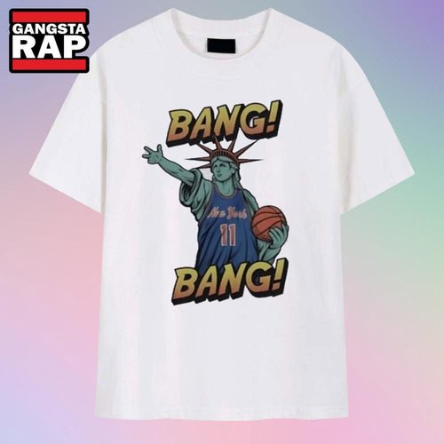 Jalen Brunson Statue Of Liberty Bang Bang Knicks T Shirt