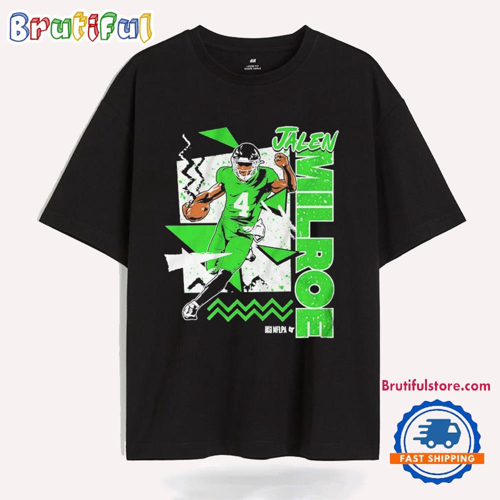 Jalen Milroe Seattle Seahawks 90s Style NFL Draft 2025 T Shirt