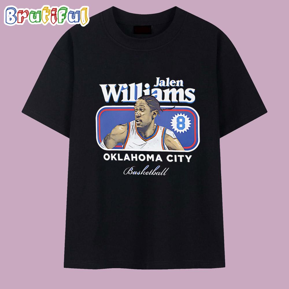 Jalen Williams 2025 Nba Playoffs Tribute Okc Cover Oklahoma City Thunder T Shirt