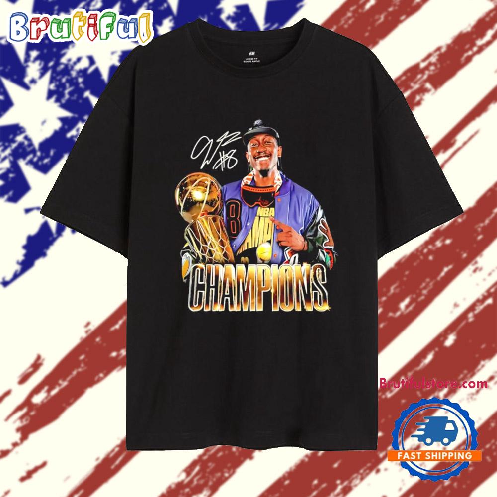 Jalen Williams Hug Trophy 2025 NBA Finals Champions Signature T Shirt