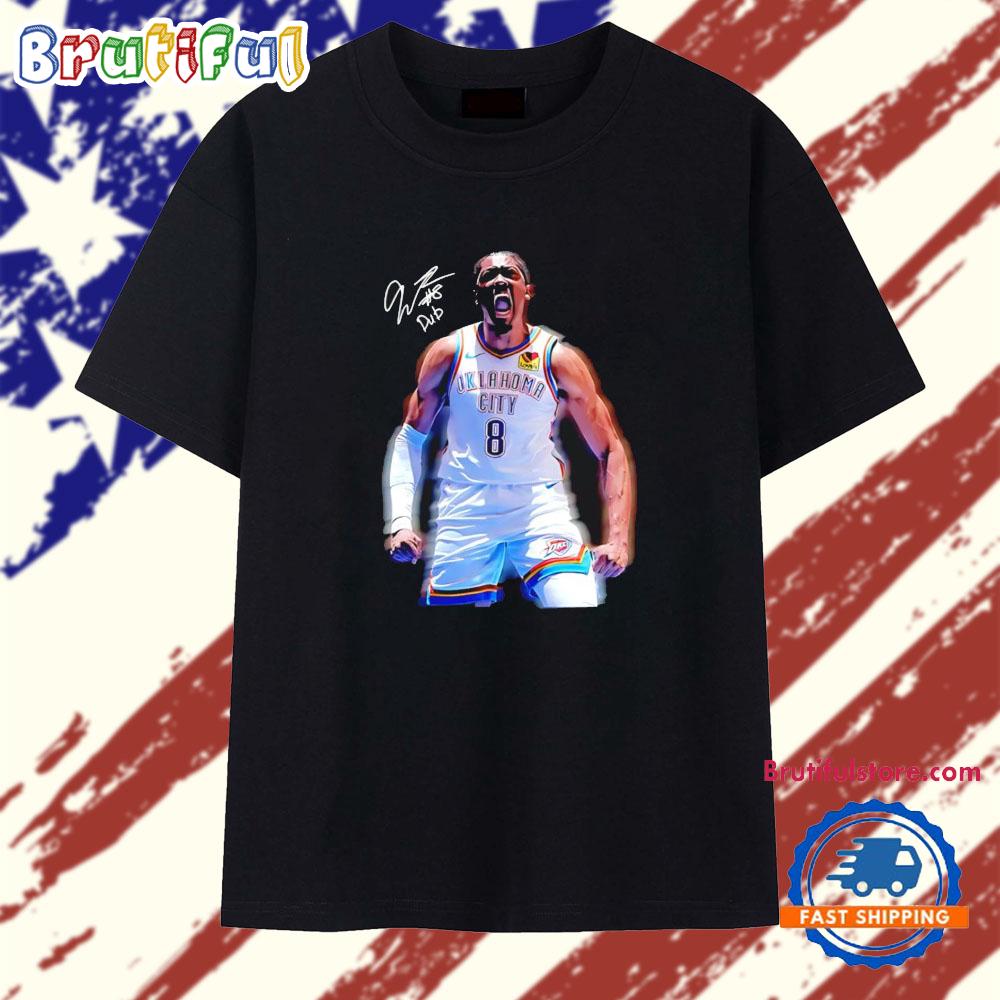 Jalen Williams Oklahoma City Thunder 2025 NBA Basketball Signature T Shirt