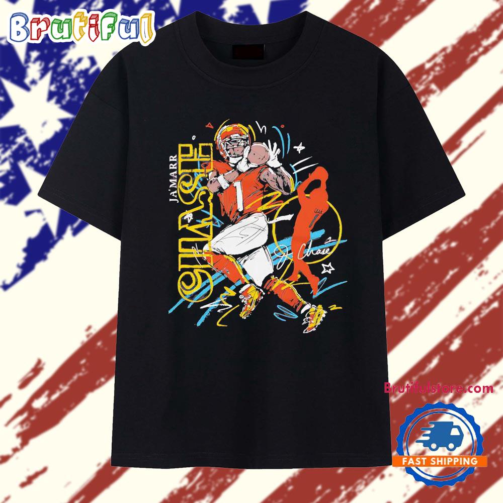 Ja’Marr Chase Cincinnati Bengals graffiti style T Shirt