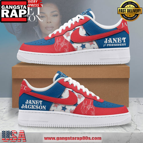 Janet Jackson For President New Design Air Force 1 Sneakers Shoes