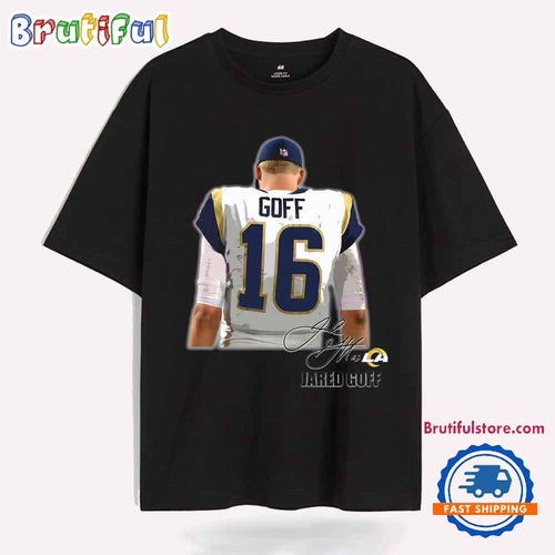Jared Goff 16 Football Player T Shirt